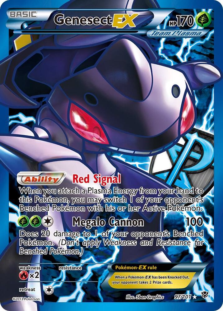 Genesect EX (Team Plasma) (97 Full Art) - Plasma Blast (PLB)