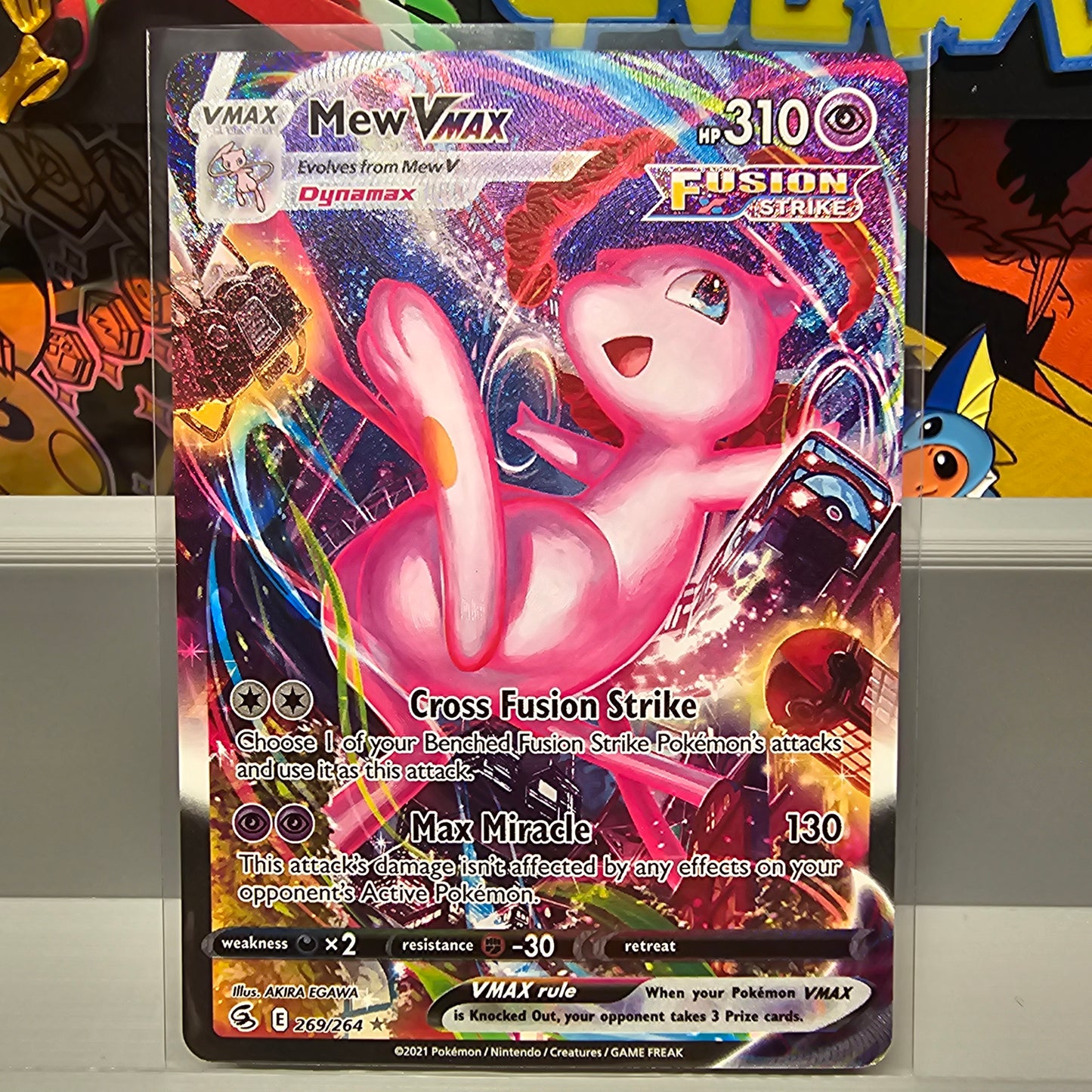 Mew VMAX (Alternate Art Secret) - SWSH08: Fusion Strike (SWSH08)