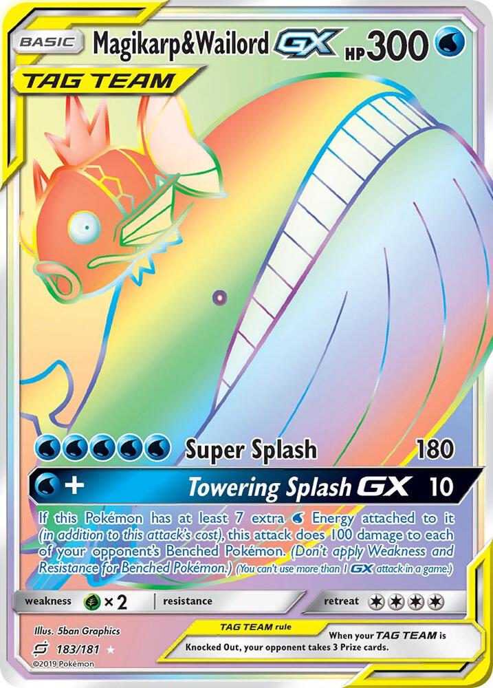 Magikarp & Wailord GX (Secret) - SM - Team Up (SM9)