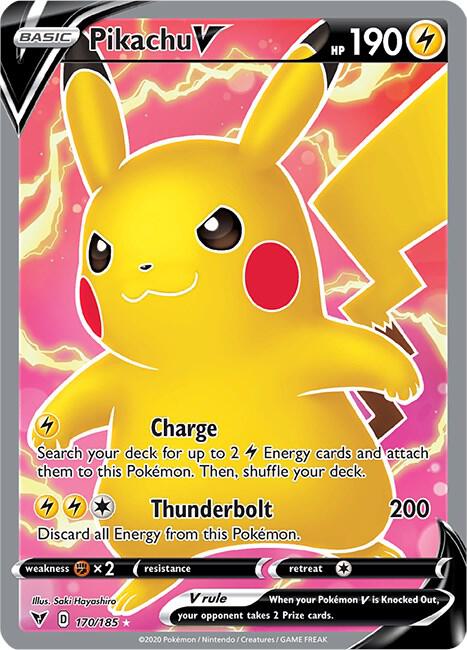 Pikachu V (Full Art) - SWSH04: Vivid Voltage (SWSH04)