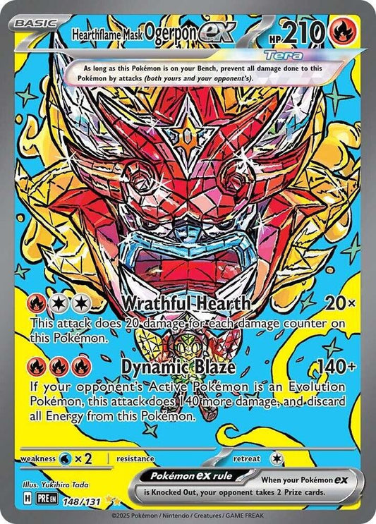 Hearthflame Mask Ogerpon ex - 148/131 - SV: Prismatic Evolutions (PRE)