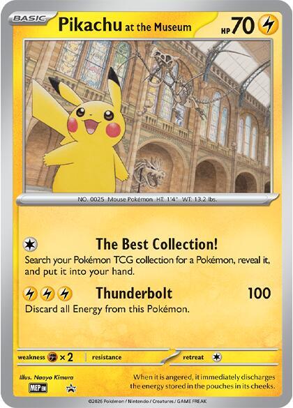 Pikachu at the Museum - Jumbo Cards (PR)