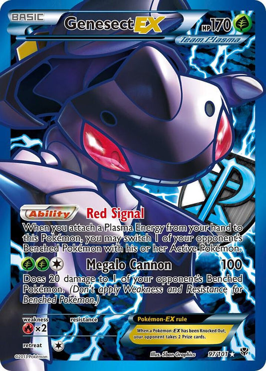 Genesect EX (Team Plasma) (97 Full Art) - Plasma Blast (PLB)