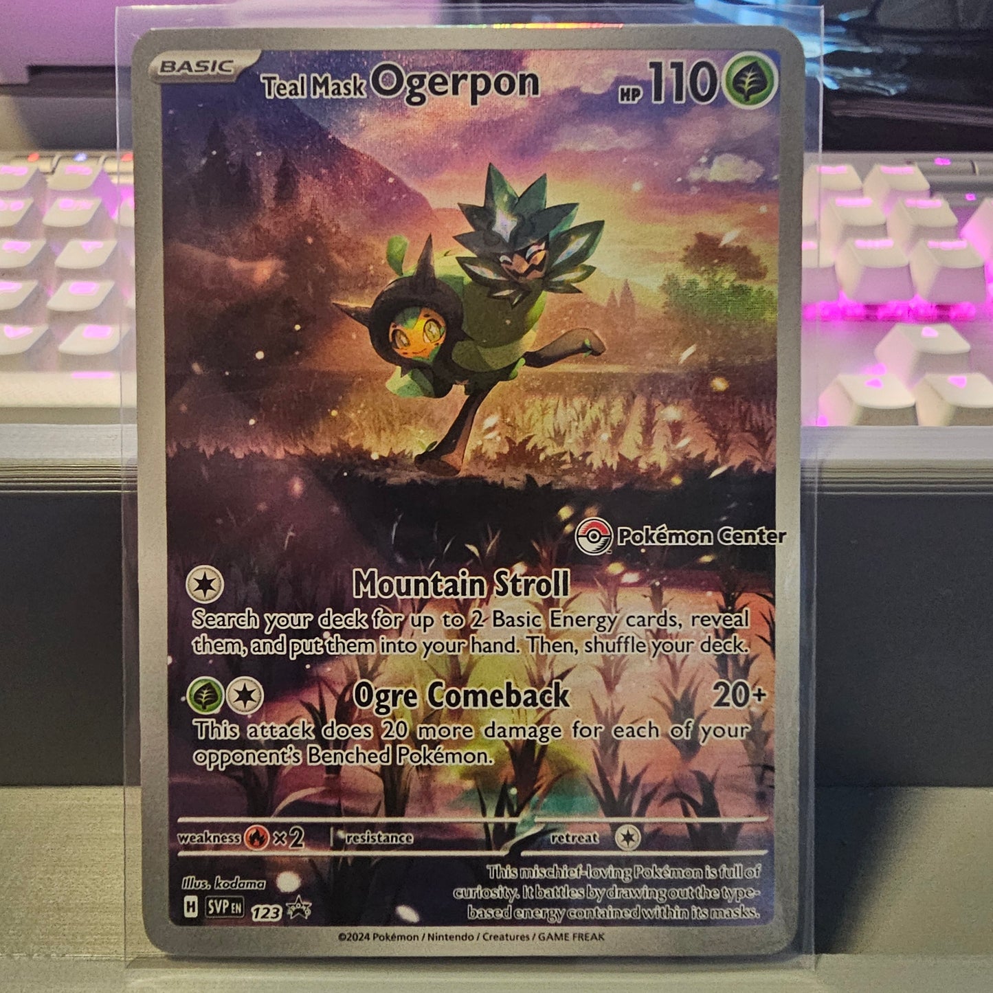 Teal Mask Ogerpon - 123 (Pokemon Center Exclusive) - SV: Scarlet & Violet Promo Cards (SVP)