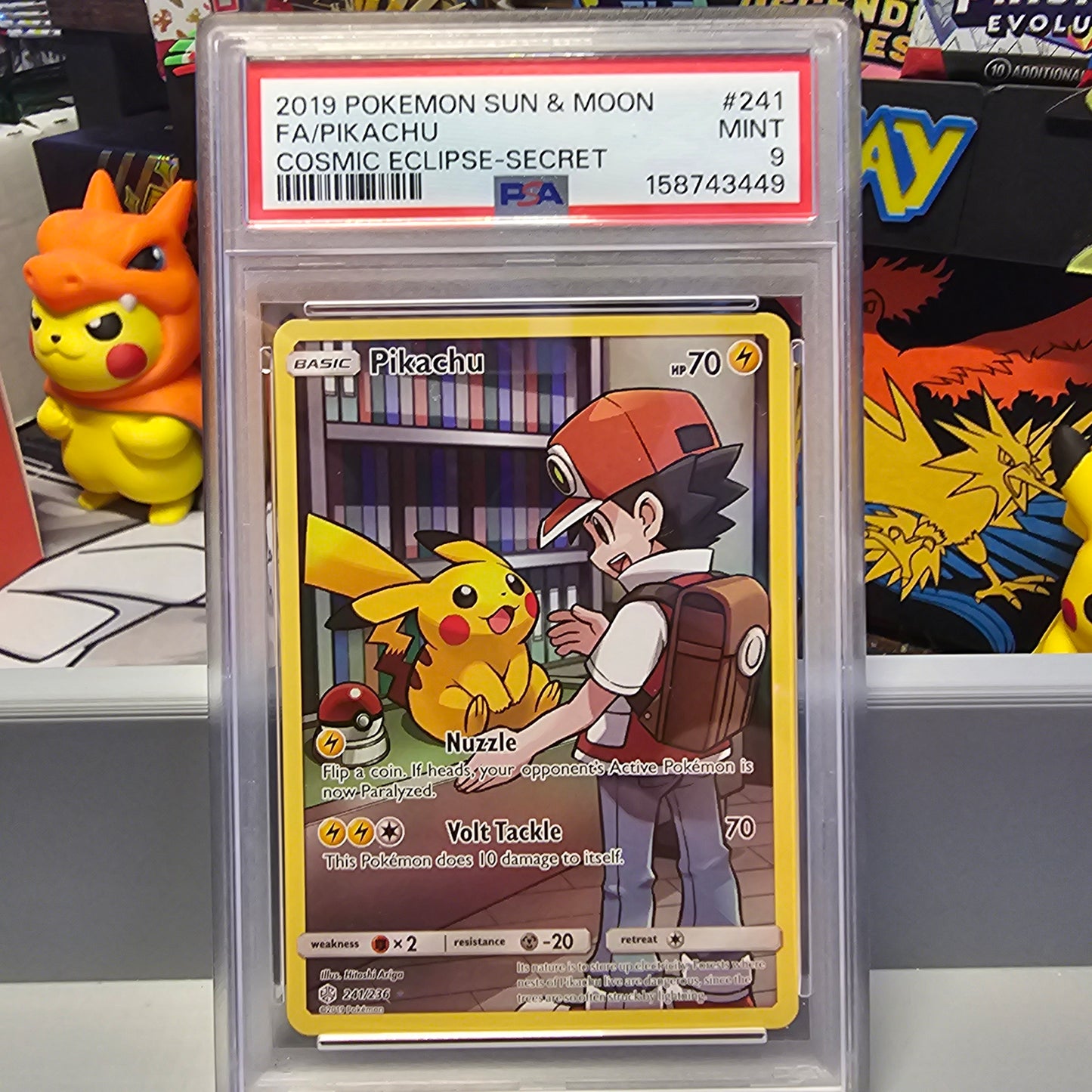 PSA 9 Pikachu (Secret) - SM - Cosmic Eclipse (SM12)