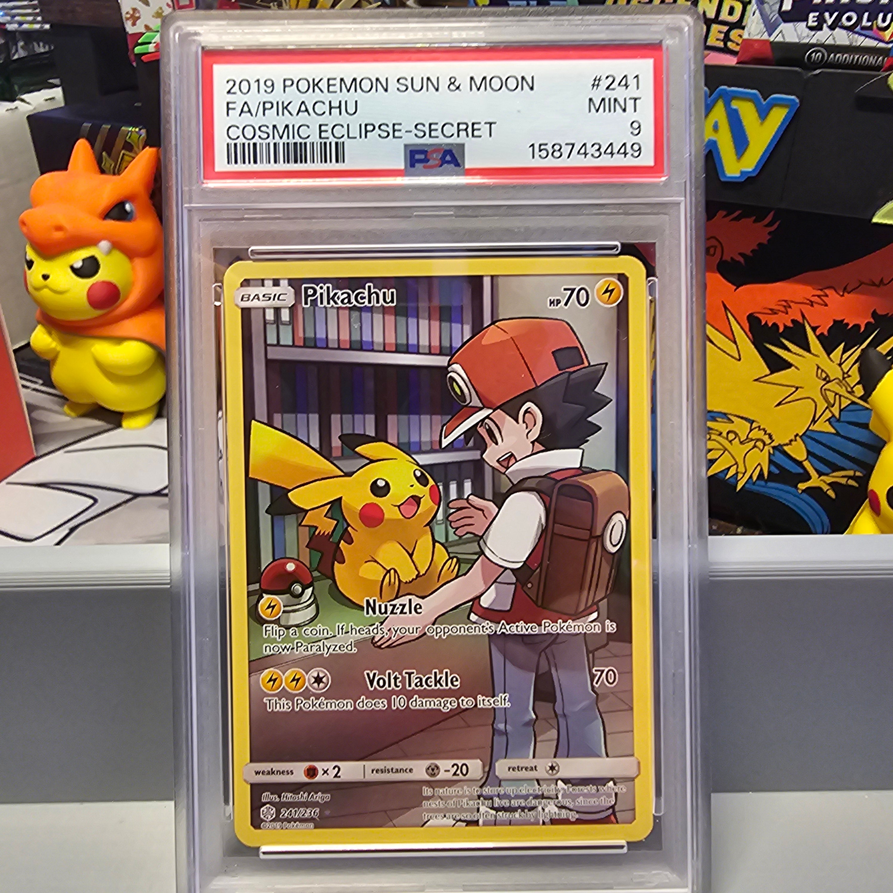 PSA 9 Pikachu (Secret) - SM - Cosmic Eclipse (SM12)