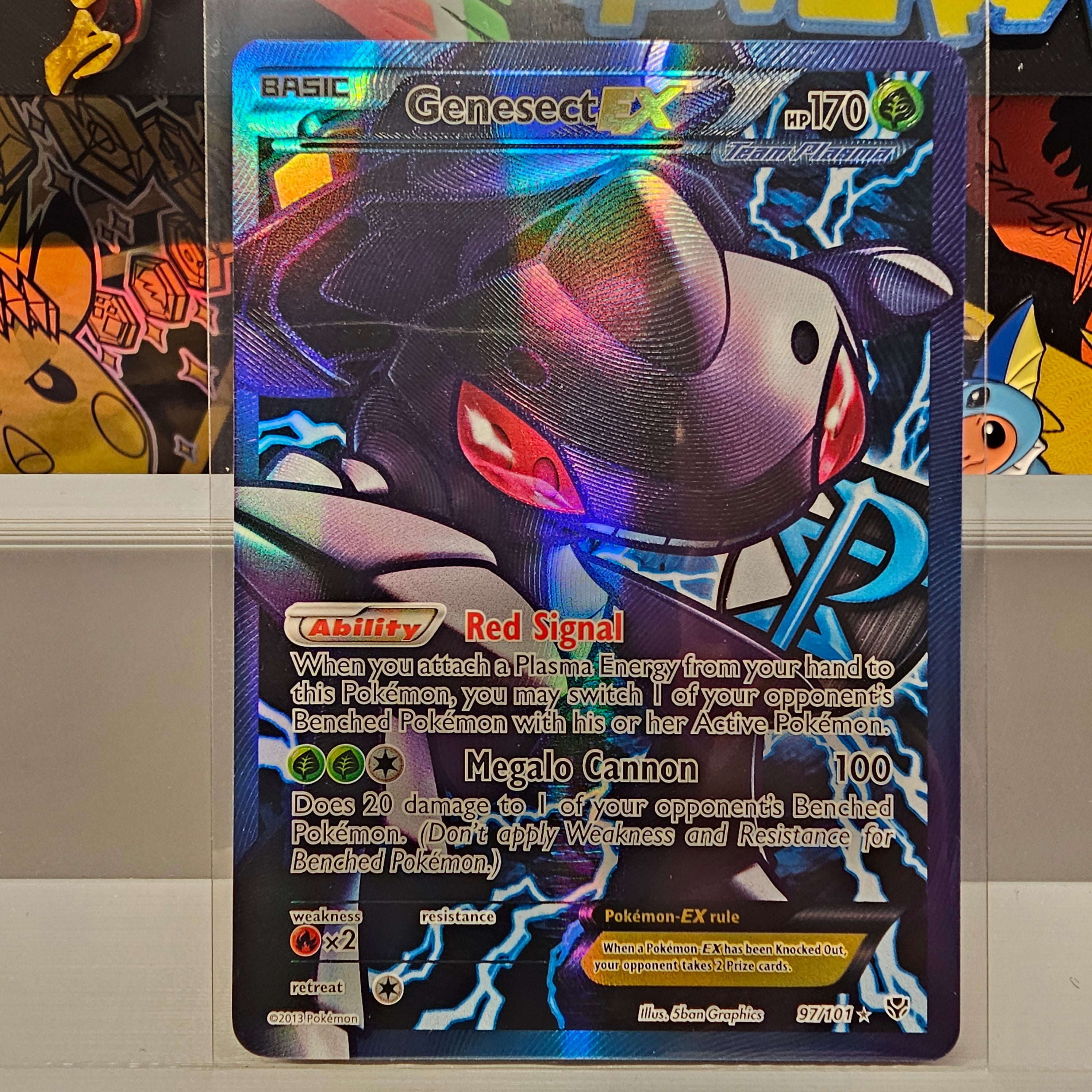 Genesect EX Full Art Team Plasma Plasma Blast Pokémon Card