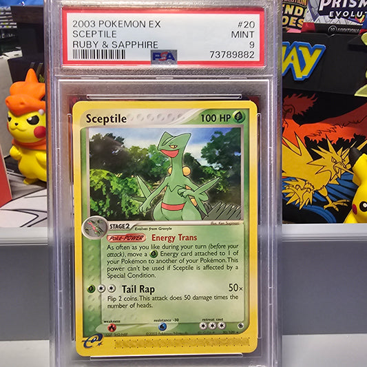 PSA 9 Sceptile - 20/109 - EX Ruby and Sapphire (RS)
